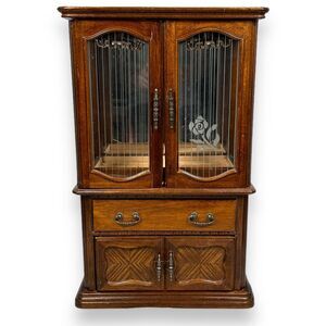 Vintage Commodore Collection Furniture Rosalco Jewelry Armoire Box‎ Miniature